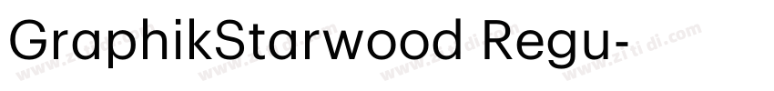GraphikStarwood Regu字体转换